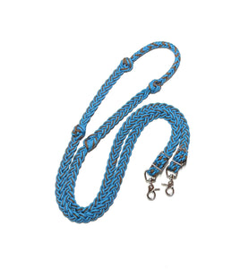Barrel Reins, wide 1” reins with grip knots and round center...You choose color and length