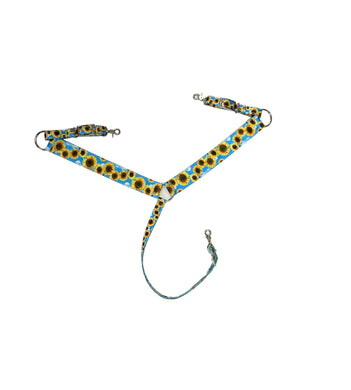 Sunflower  breast collar nylon horse size